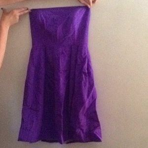 A chic purple dress perfect for dressing up.